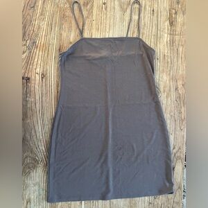 Monki brown shift dress